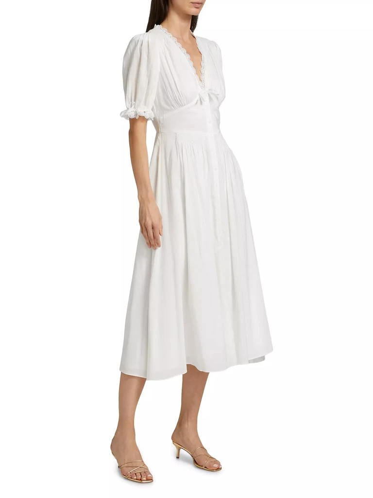 Reformation Ketra Cotton Voile Midi-Dress 4