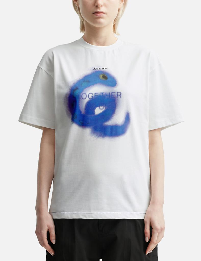 ADER error Snake Semi-oversized Fit T-shirt