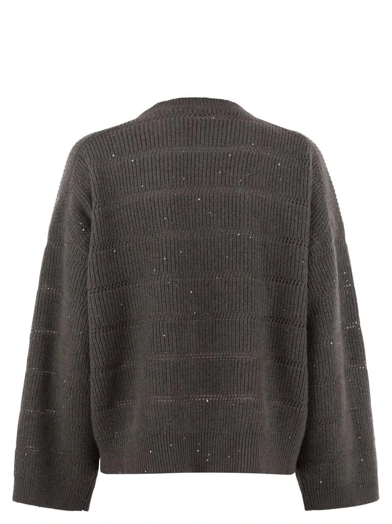Brunello Cucinelli Brunello Cucinelli Long-Sleeved Ribbed Sweater 2
