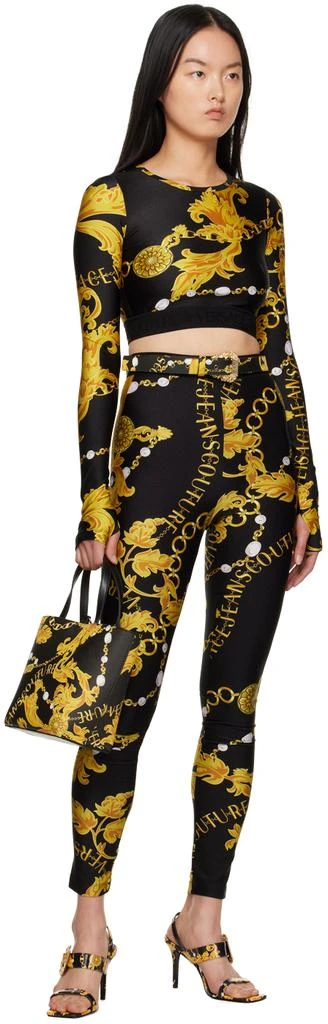 Versace Black Chain Couture Leggings Pants Compare Prices from