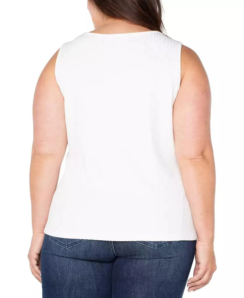 Liverpool Liverpool Plus Size Ribbed Boat-Neck Sleeveless Top 2