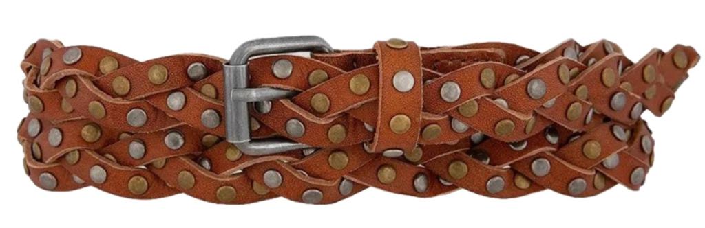 Amsterdam Heritage Amara Studded Braided Belt
