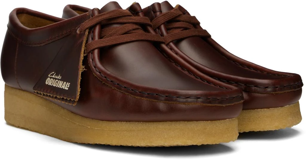 Clarks Burgundy Wallabee Derbys 4