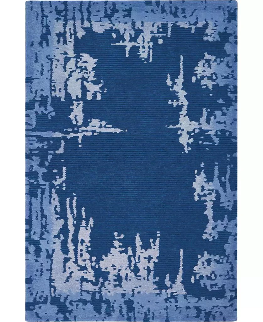 Nourison Symmetry SMM02 Navy 3'9" x 5'9" Area Rug 1