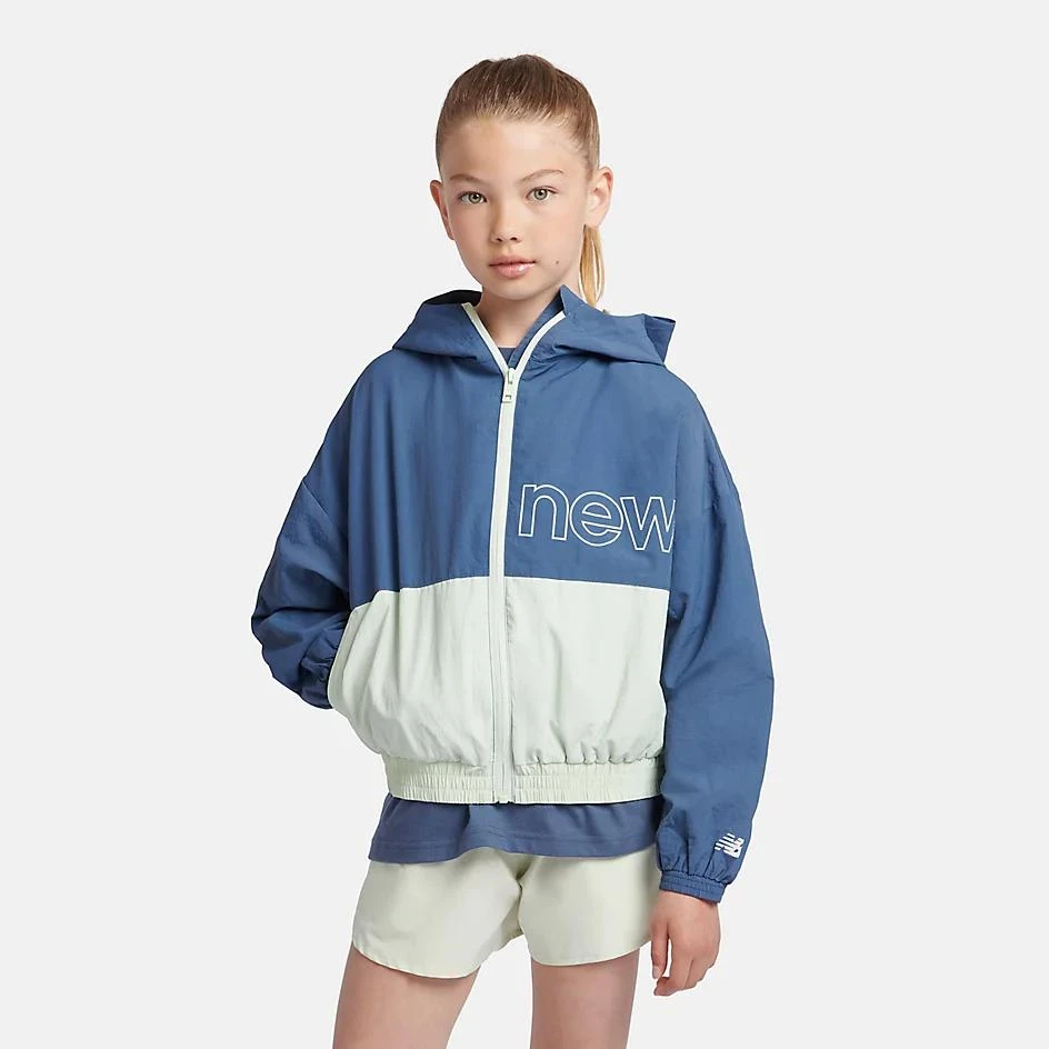 New Balance Athletics Woven Mesh Lined Wind Cheater Jacket 1