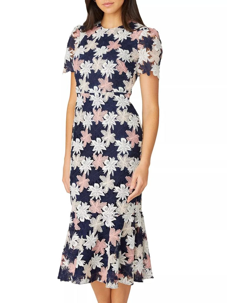 Shoshanna Thompson Floral Midi-Dress 3