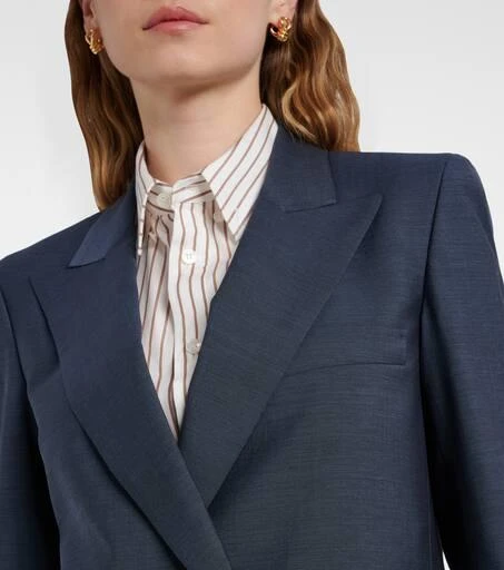BLAZÉ MILANO Alie double-breasted wool and mohair blazer 4