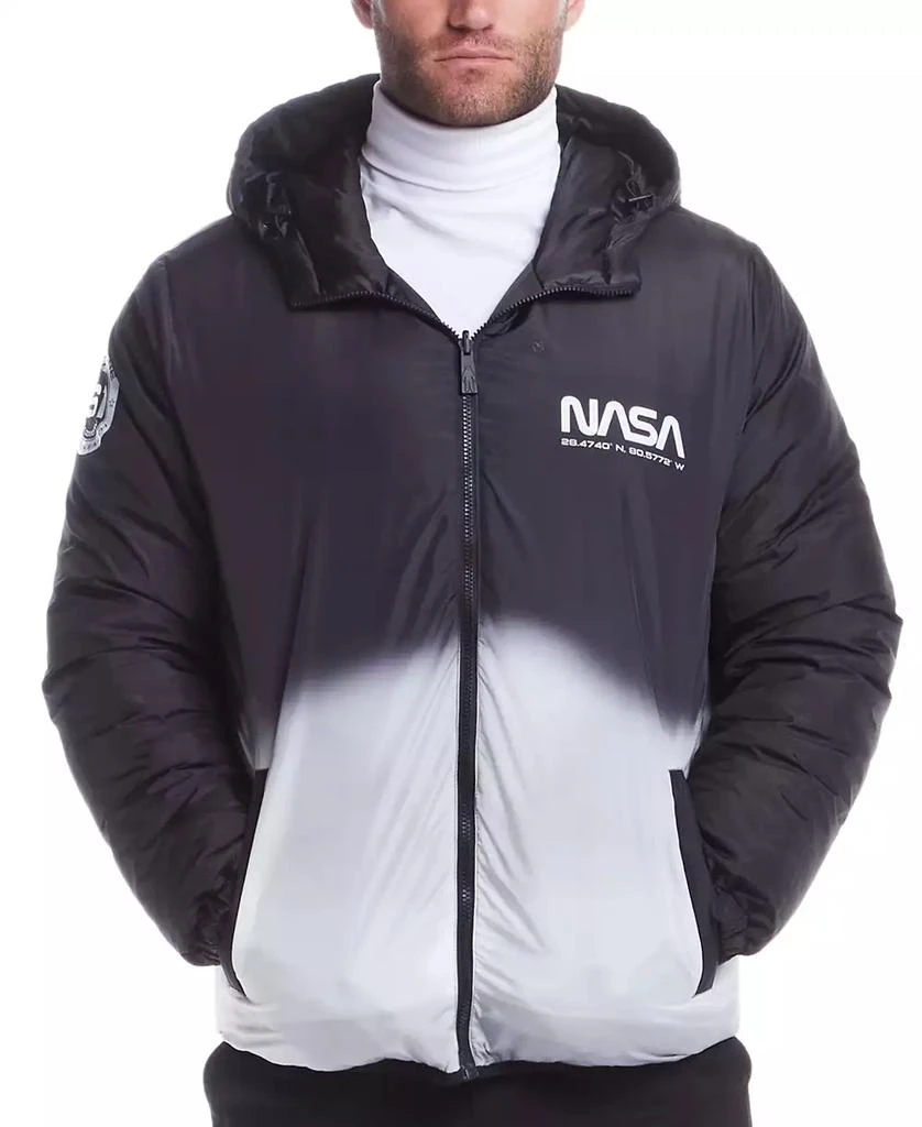 Space One Men's NASA Inspired Reversible Puffer Jacket 5