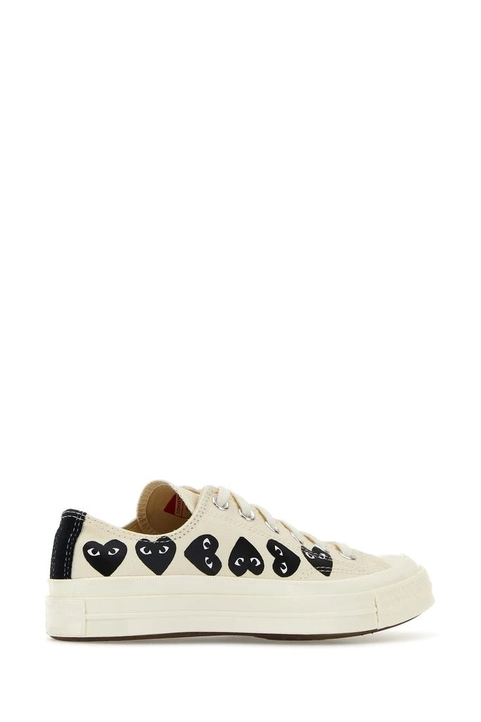 Comme des Garcons Ivory canvas Comme Des Garçons X Converse sneakers 3