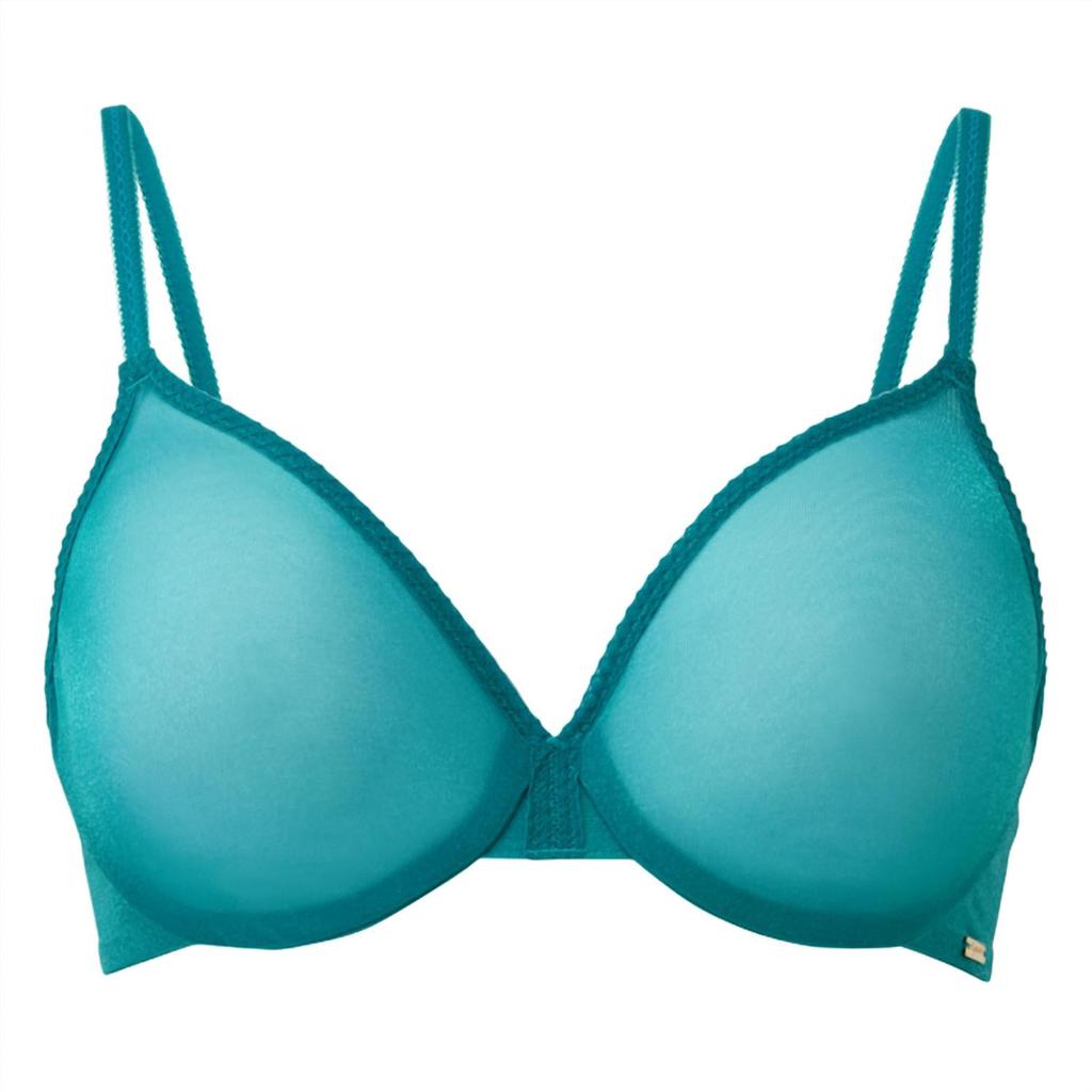 Gossard Glossie Sheer Bra In Emerald