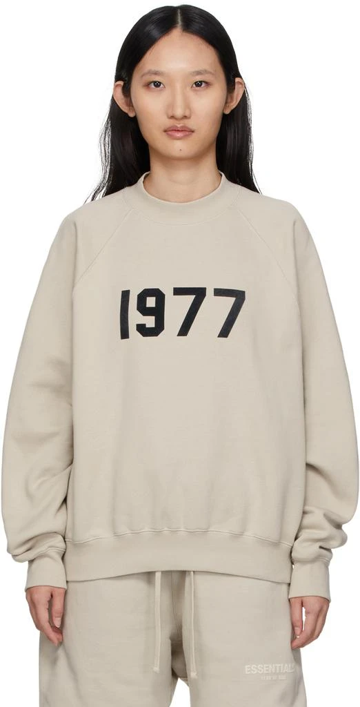 Essentials Beige '1977' Sweatshirt 1
