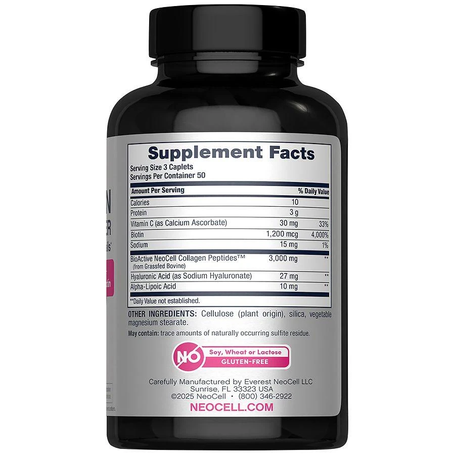 NeoCell Collagen Beauty Builder Radiant Skin + Strong Nails Caplets 3