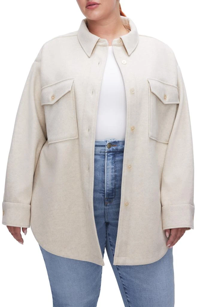 Good American Longline Shacket 3