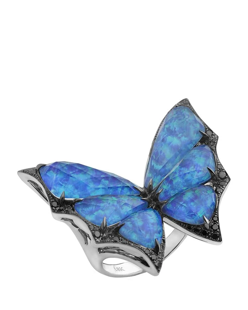 Stephen Webster Opalescent Quartz Bat-Moth Ring 1