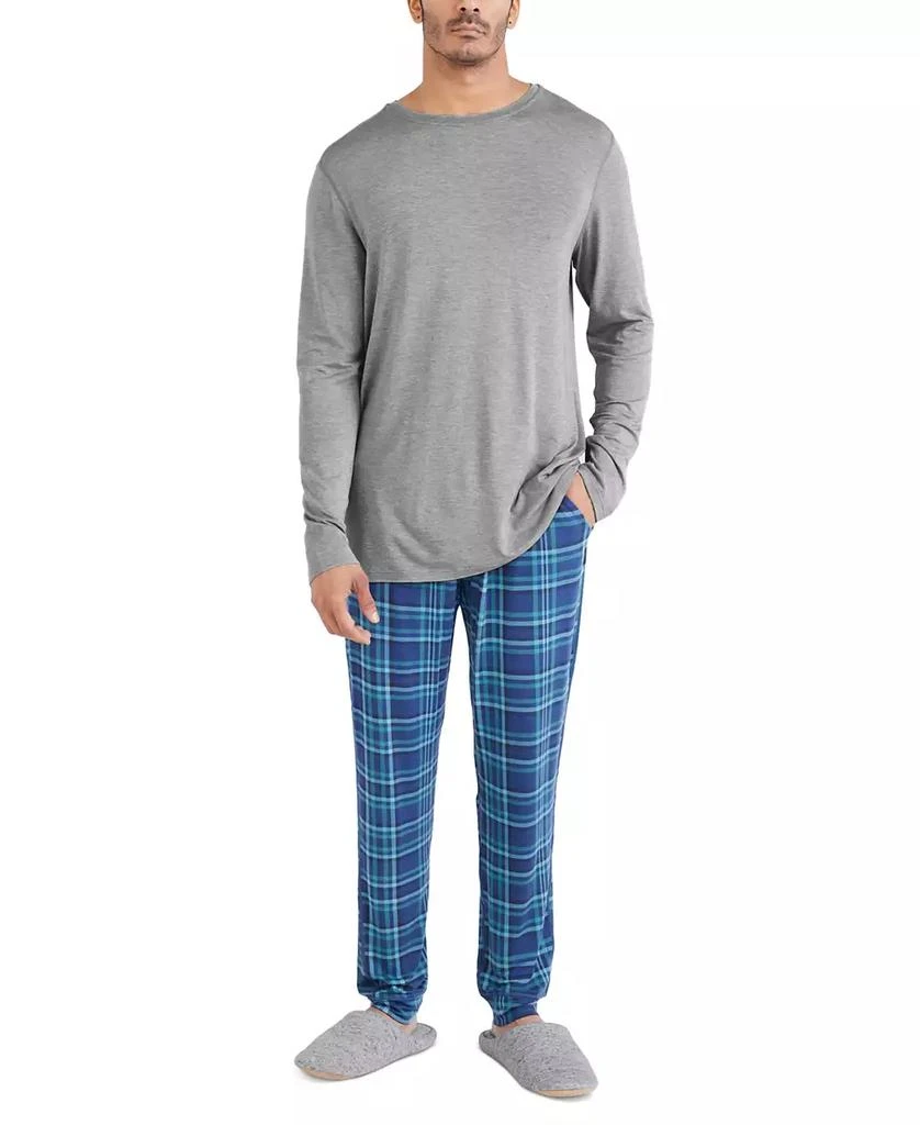 SAXX Men's Snooze Relaxed-Fit Heathered Long-Sleeve Sleep T-Shirt 3