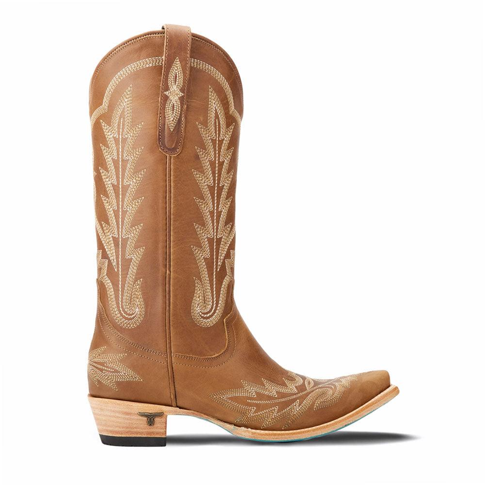 LANE Lexington Embroidered Snip Toe Cowboy Boots