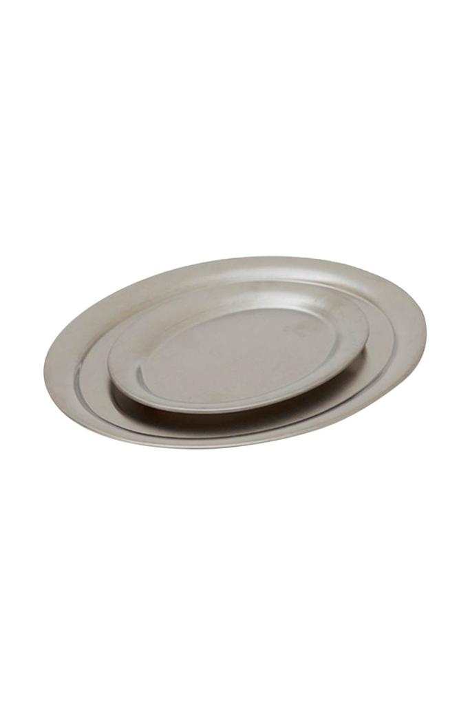 SERVICE PROJECTS set of 2 stainless steel trays