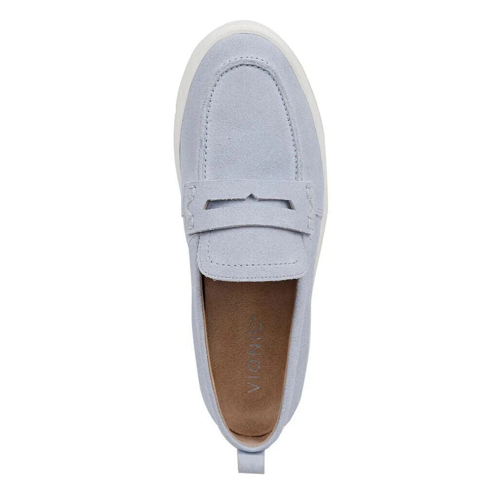 VIONIC Uptown Slip-on I6609L1-402 Women's US 9 Blue Suede Comfort Loafers VDA323 6