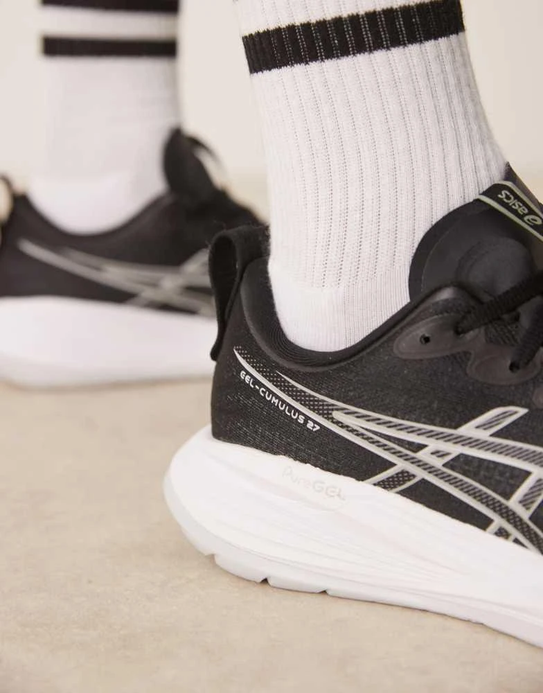 Asics Asics Gel-Cumulus 27 running trainers in black and  display picture 1