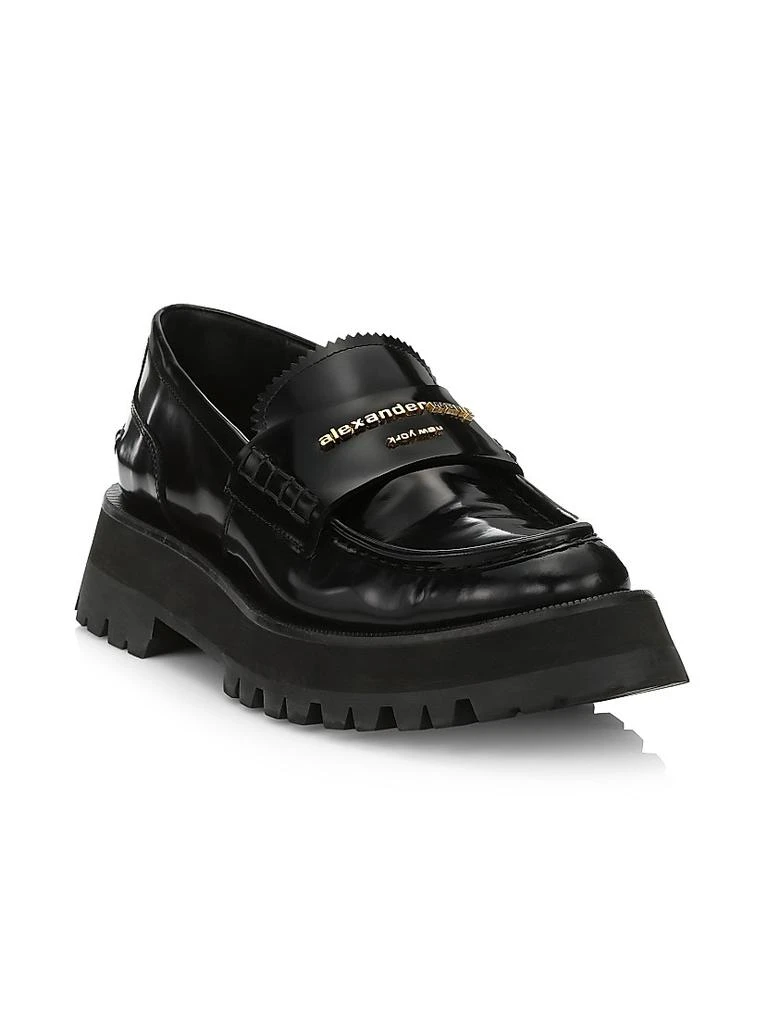Alexander Wang Carter Box Leather Lug Loafers 2