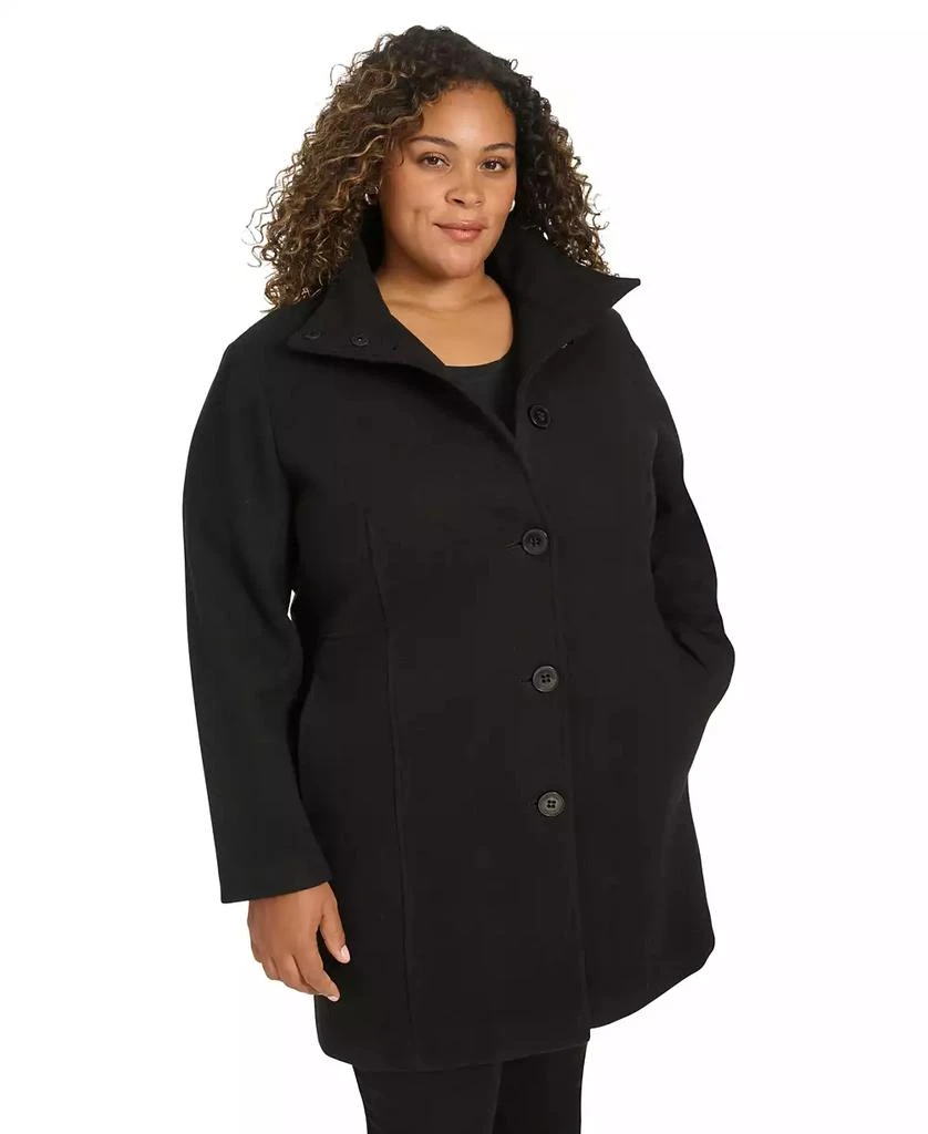 Calvin Klein Womens Plus Size Walker Coat, Created for Macys 1