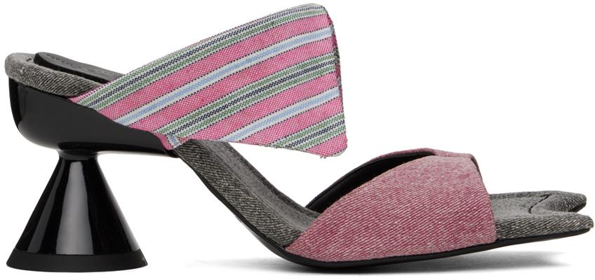 PAULA CANOVAS DEL VAS Pink Diablo Shirt Sandals