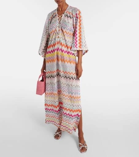 Missoni Zig Zag lamé beach cover-up 2