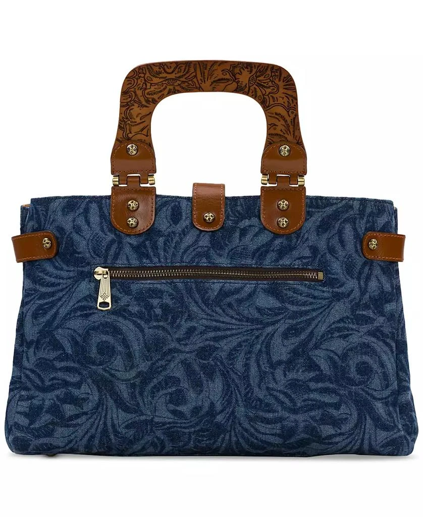 Patricia Nash Sancia Medium Denim Satchel 3