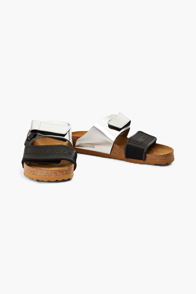 Rick Owens Rotterdam rubber and mirrored-leather sandals 2