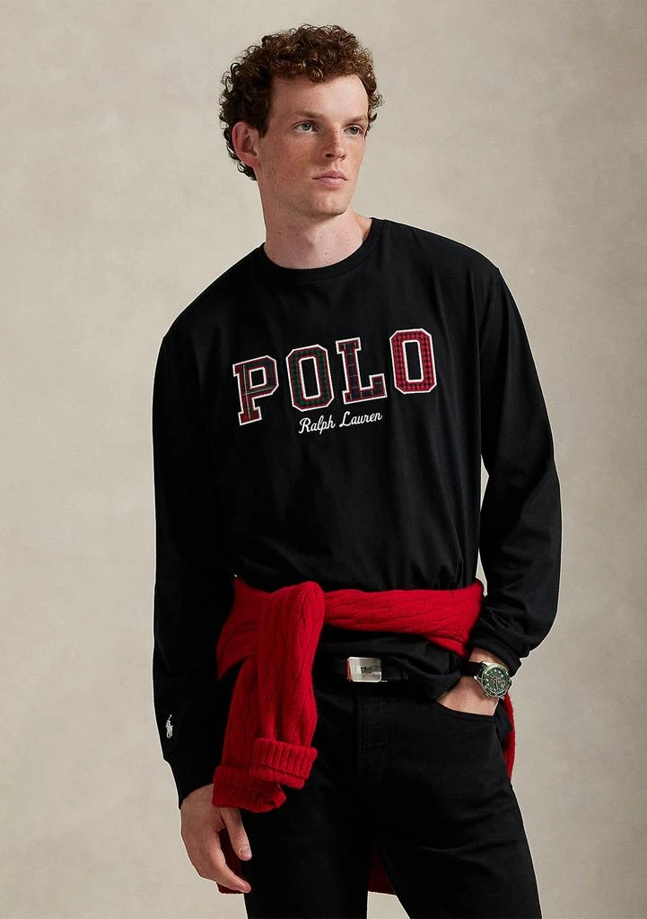 Ralph Lauren Men
s Classic Fit Plaid-Logo Jersey T-Shirt