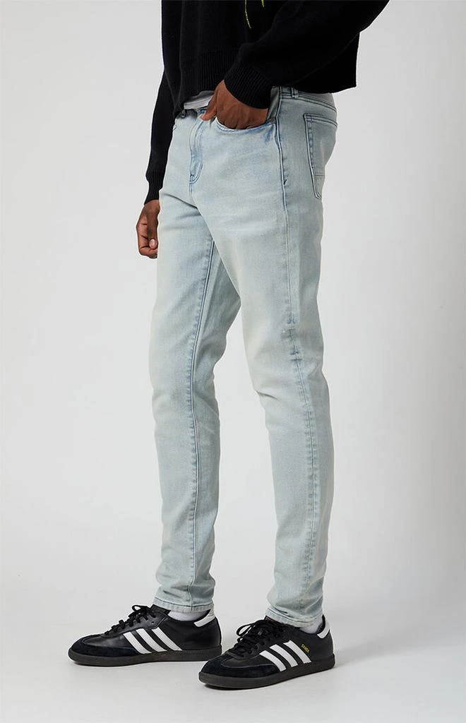 PacSun Stretch Light Indigo Stacked Skinny Jeans 3