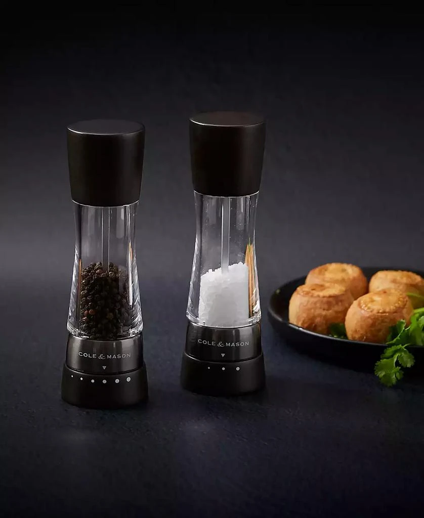 Cole & Mason 2 Piece Salt and Pepper Mill Derwent Wood Gift Set 6