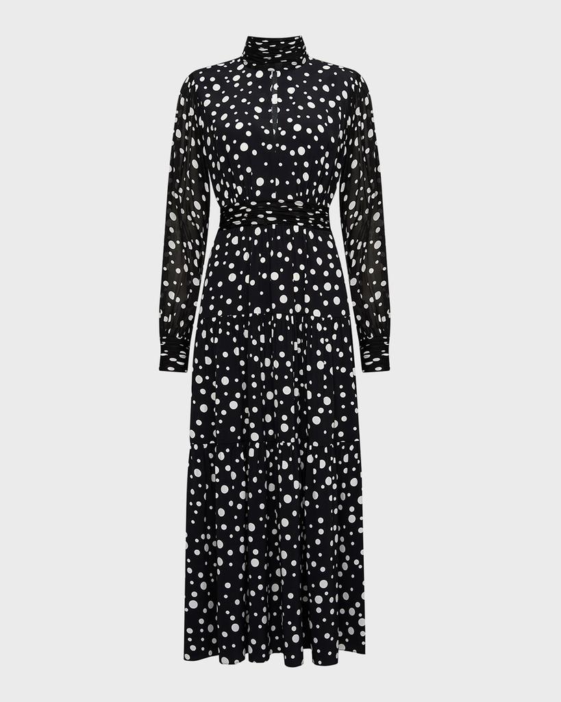 Diane von Furstenberg Tori Geometric-Print Midi Wrap Dress