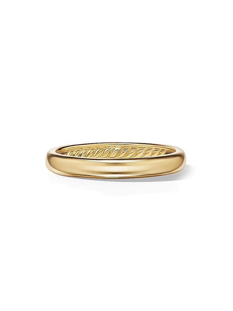 David Yurman DY Classic Band Ring in 18K Yellow Gold