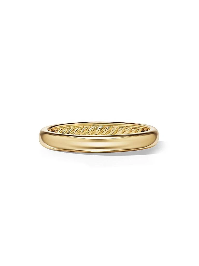 David Yurman DY Classic Band Ring in 18K Yellow Gold 1