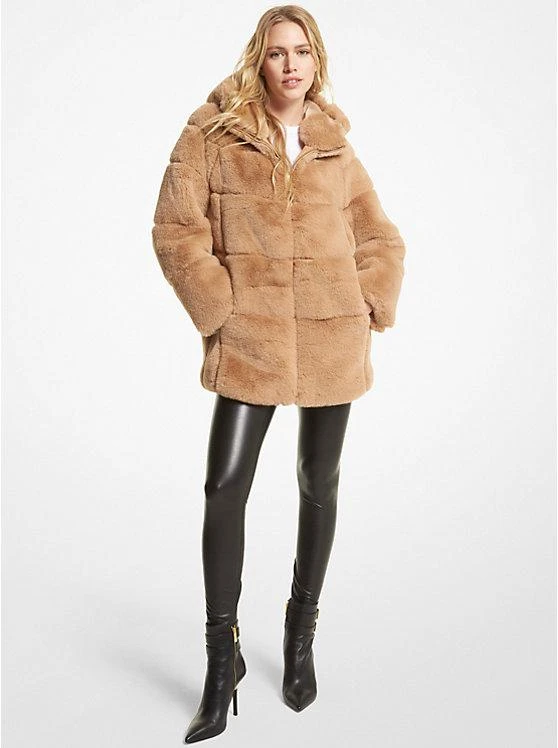 michael_kors Quilted Faux Fur Jacket 1