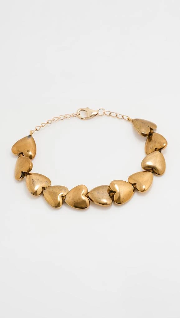 Jia Jia Hematite Golden Heart Bracelet 1