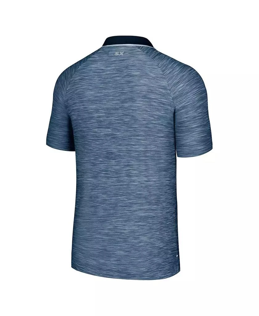 MSX by Michael Strahan Men's Navy Colorado Avalanche Strategy Raglan Polo Shirt 2