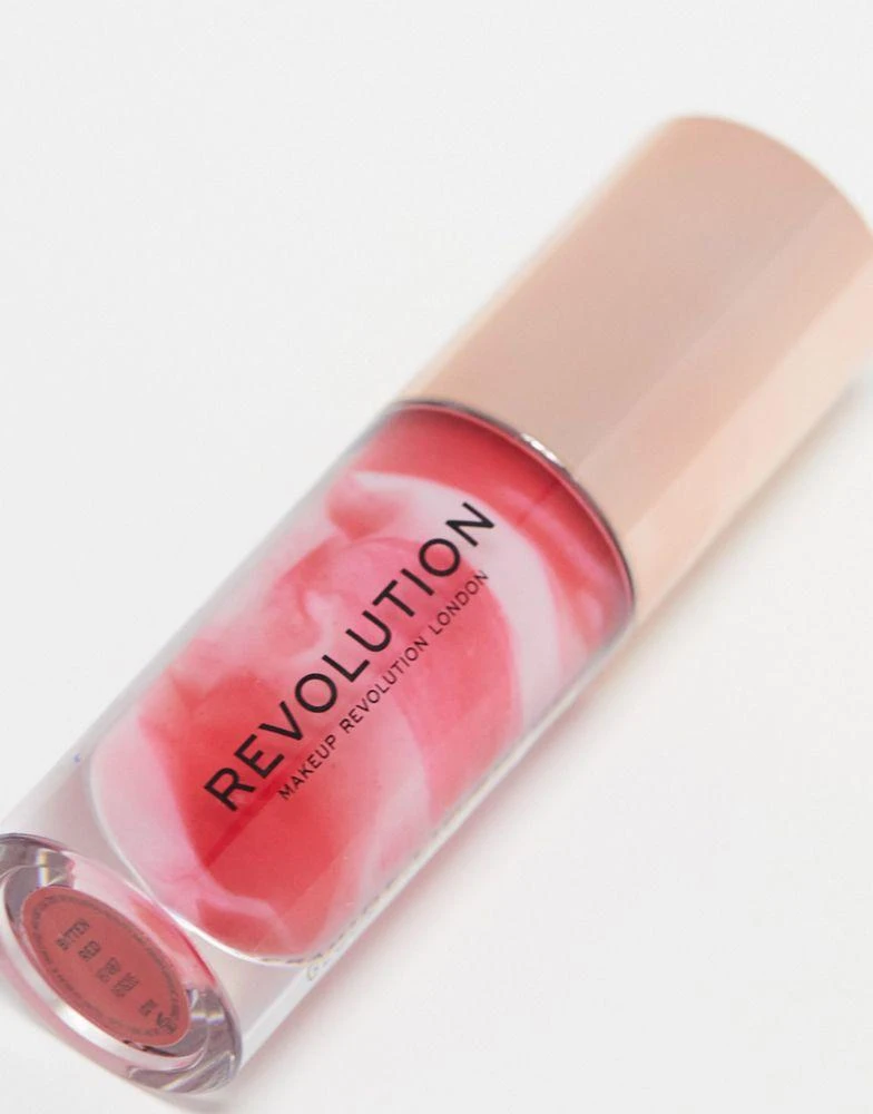 Revolution Revolution Lip Swirl Ceramide Gloss Bitten Red 3