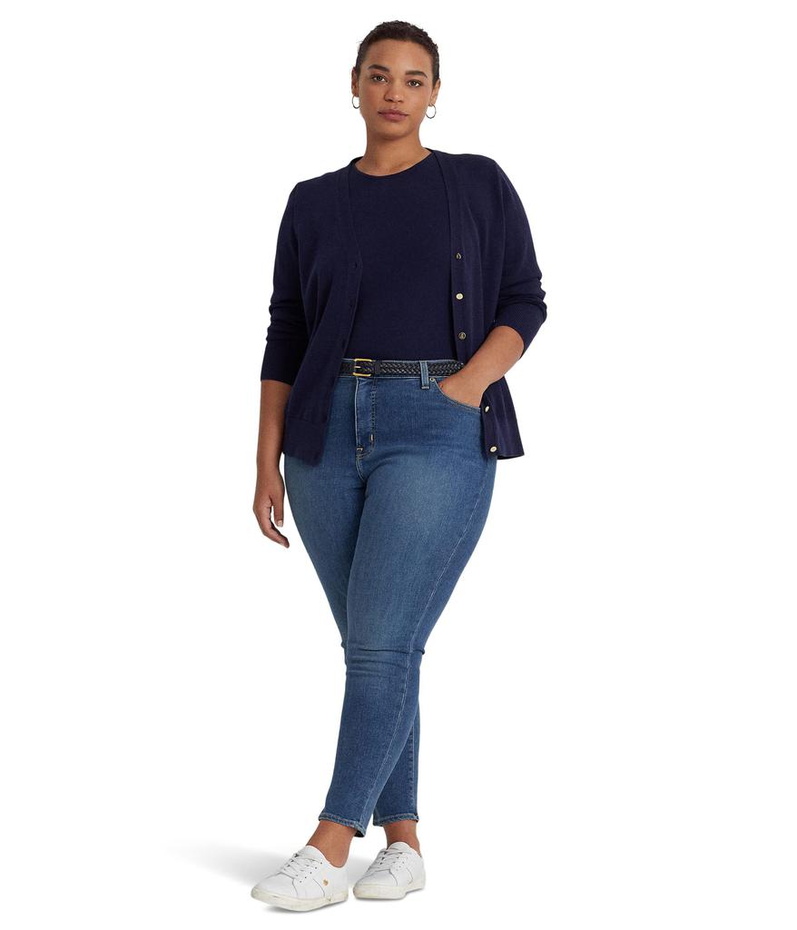 LAUREN Ralph Lauren Plus Size Mid-Rise Straight Ankle Jeans