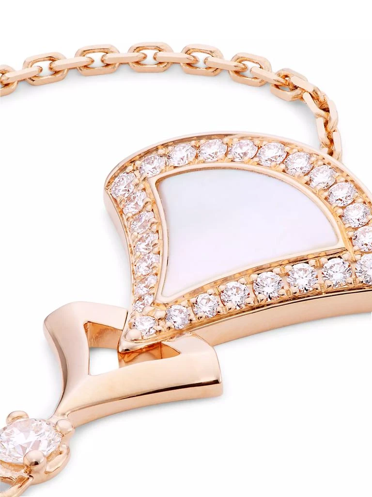 BVLGARI Divas' Dream 18K Rose Gold, Mother-Of-Pearl, & Diamond Bracelet 4