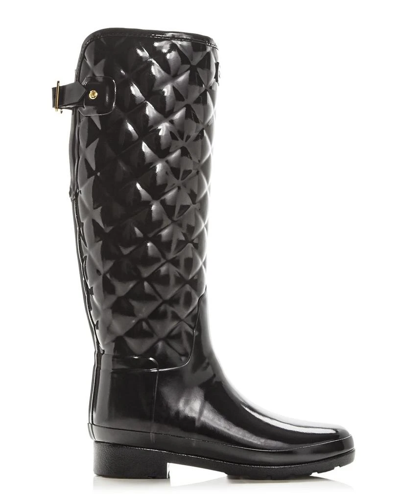 Hunter Women's Refined Gloss Quilted Rain Boots 2