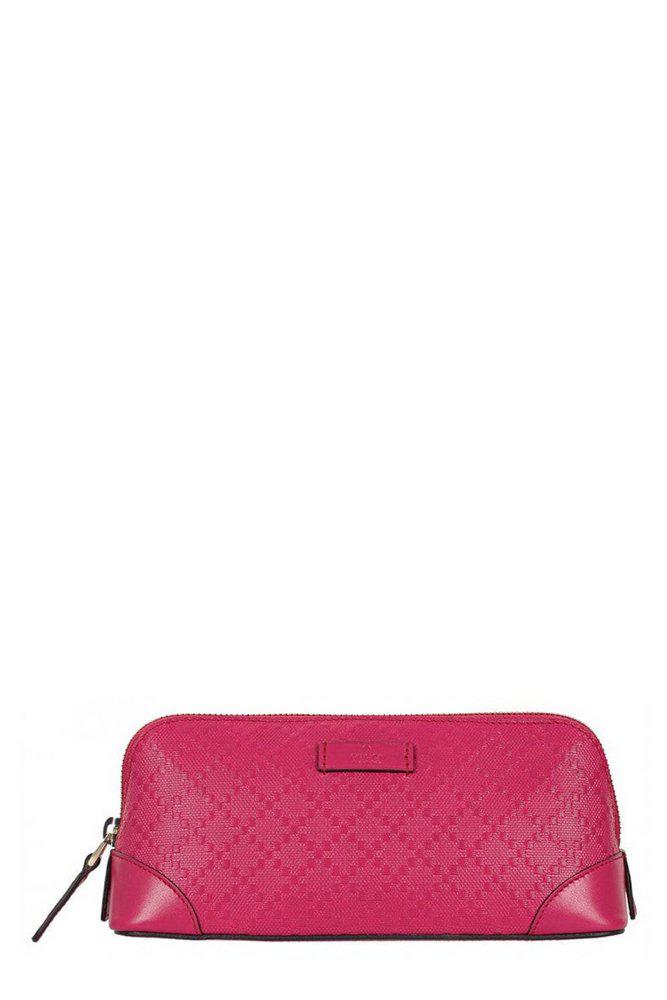 Gucci Gucci Embossed Logo Zipped Cosmetic Case