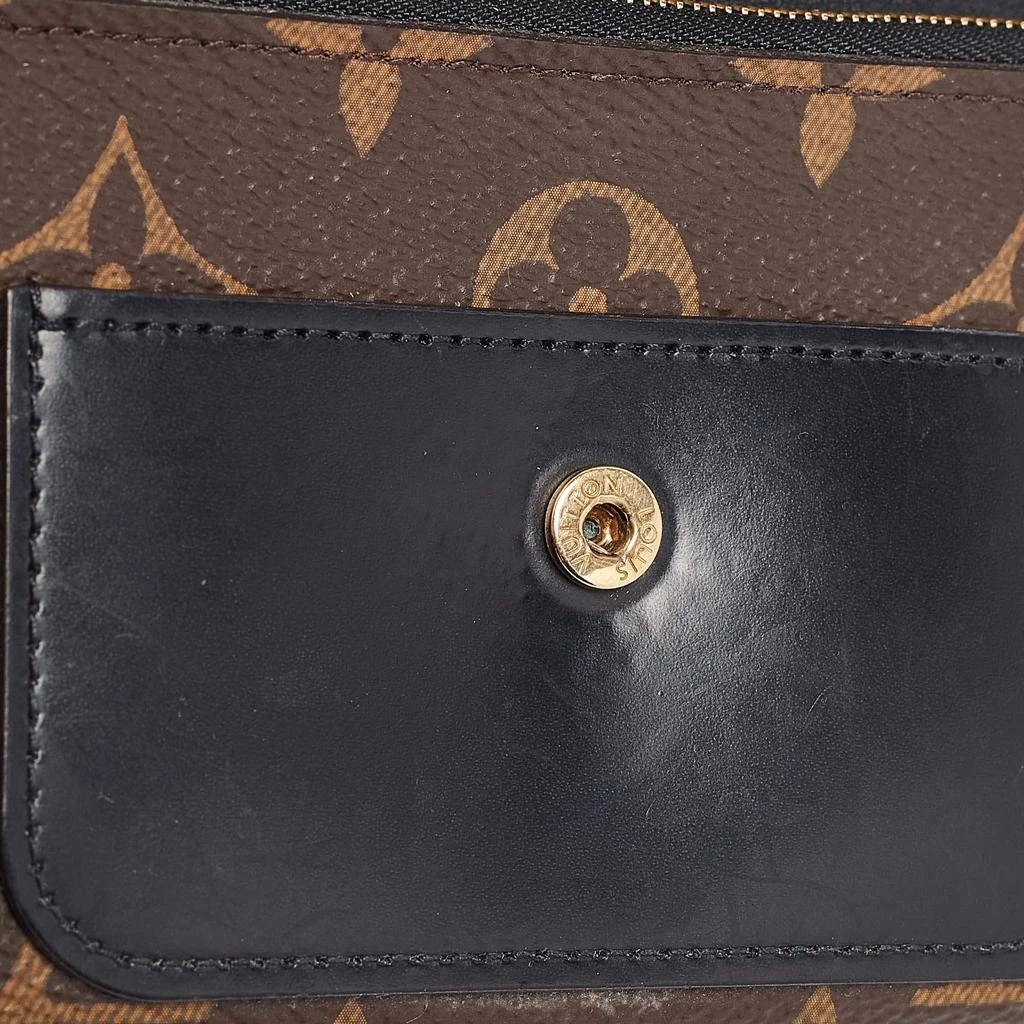 Louis Vuitton Louis Vuitton Black Monogram Canvas and Leather Flower Lock Wallet 6