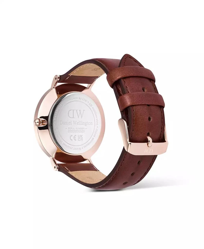 Daniel Wellington Men's Analog Brown Leather Watch, 40mm 5