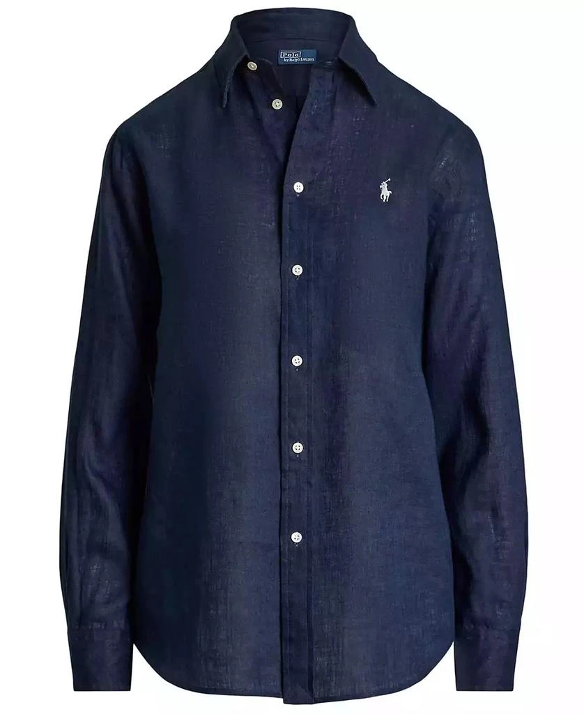 Ralph Lauren Women's Classic-Fit 100% Linen Shirt 5