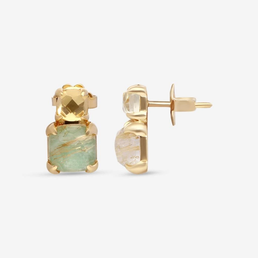SuperOro SuperOro Iceberg 18K Yellow Gold Multistone Earrings ICEBERG/O001 3