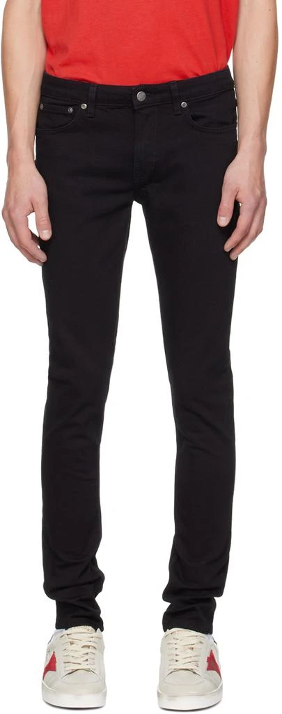 Nudie Jeans Black Skinny Lin Jeans 1