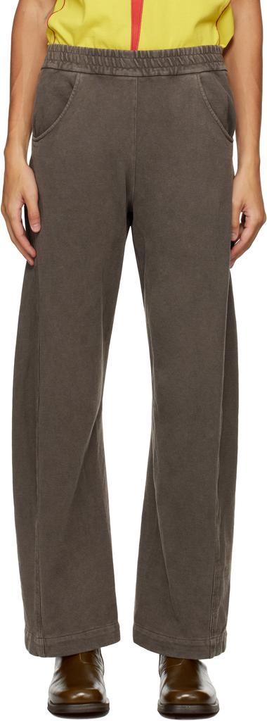 Omar Afridi Brown Shabby Twisted Lounge Pants