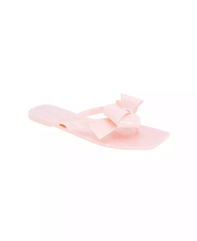 BCBG Women's Lima Bow Jelly Flat Sandals 1
